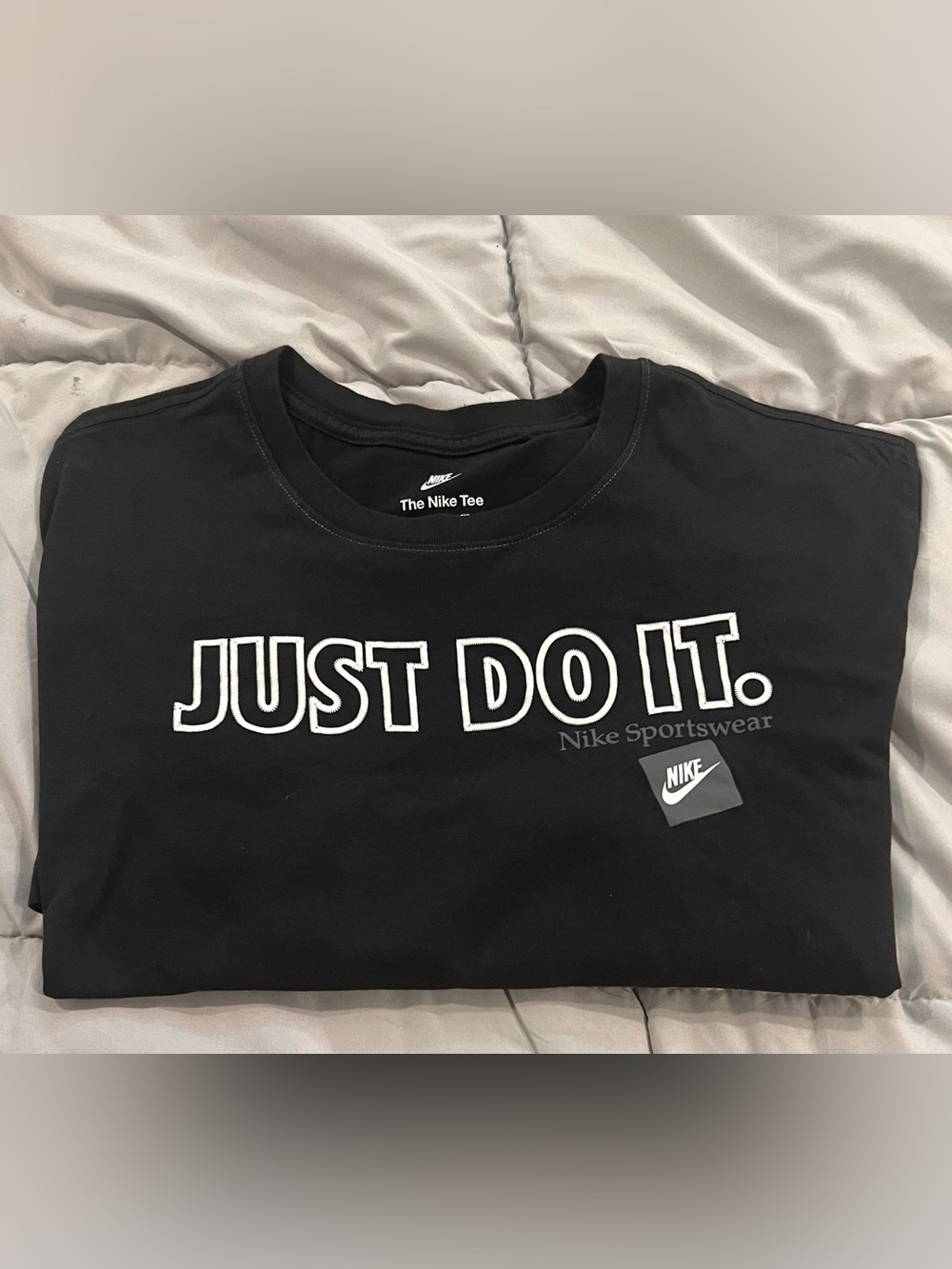 NIKE The Nike Tee T-Shirt Men's XXL Athletic Black Nike Swoosh Just Do it
